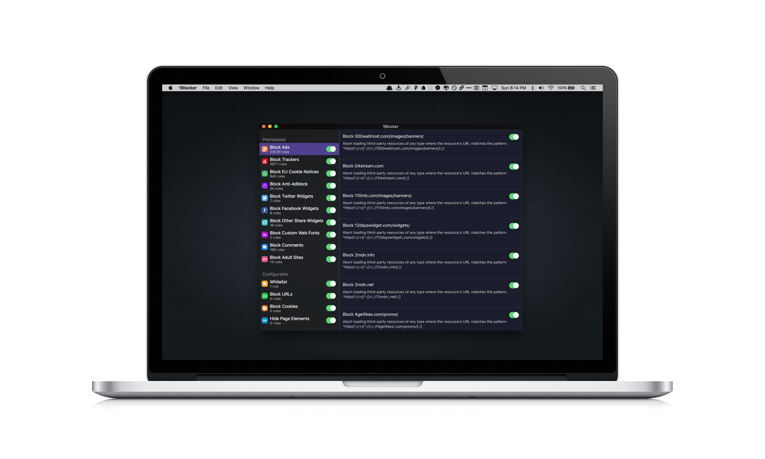 1blocker easylist rules